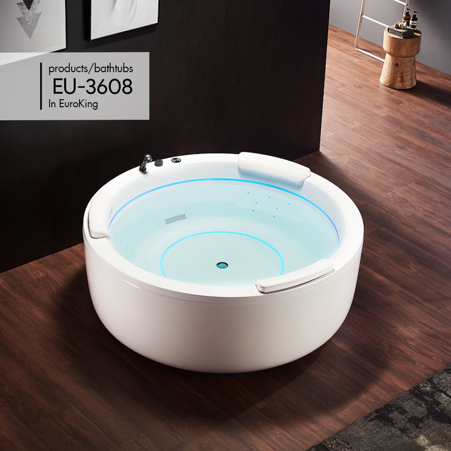 Bồn tắm massage Euroking EU-6106 (1500x1500x700) - Image 5