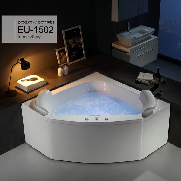 Bồn tắm massage Euroking EU-6153 (1600x800x740) - Image 5