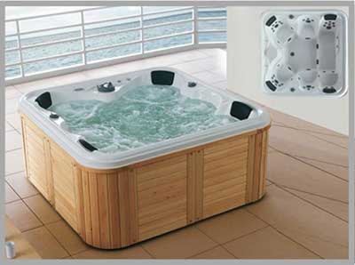 Bồn tắm massage Govern JS-6210 New (Sục khí, đèn đổi màu, 1800x900x600) - Image 4