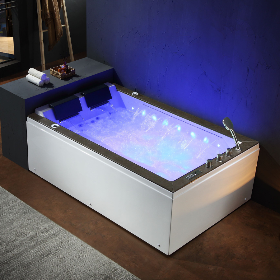 Bồn tắm massage hình tròn Nofer NG-226 (Acrylic-1800x1800x780mm) - Image 5