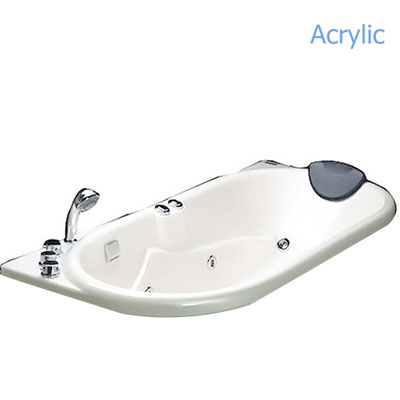 Bồn tắm massage Micio W-160M (Có chân-không yếm-acrylic -1600x750x415mm)