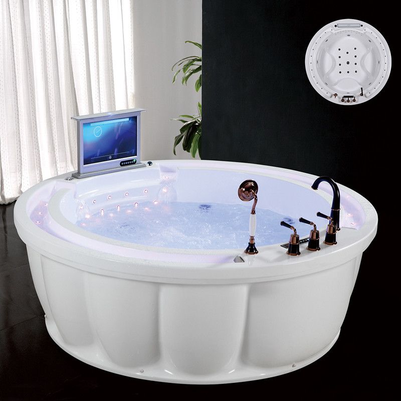 Bồn tắm massage Miken có đèn MK-15085 (1500-1600-1700 x 850 x580mm) - Image 3