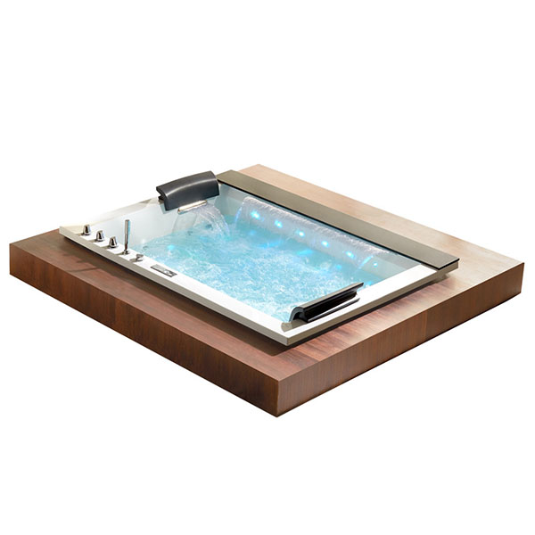 Bồn tắm massage Miken MKB-6204W (Sục thủy lực, Sục khí, đèn đổi màu, 1700x800x600) - Image 3
