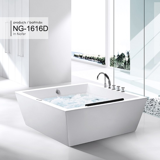 Bồn tắm massage Nofer NG-1616D (Acrylic-1600x1600x620mm)
