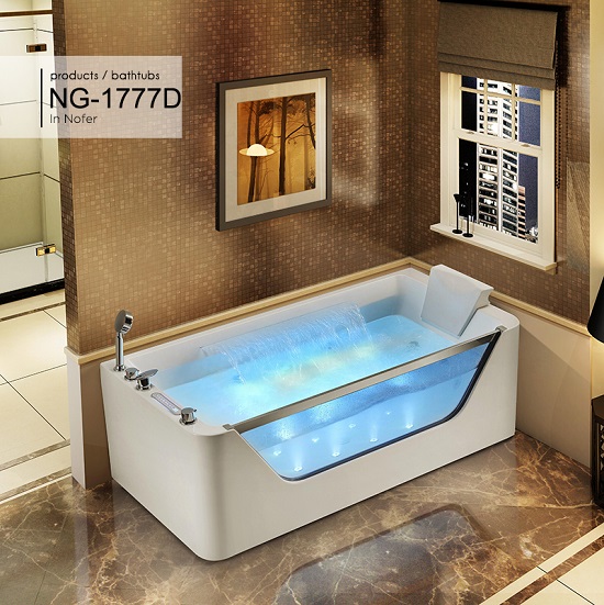 Bồn tắm massage Nofer NG-1777D (Acrylic-1700*800*560 mm)