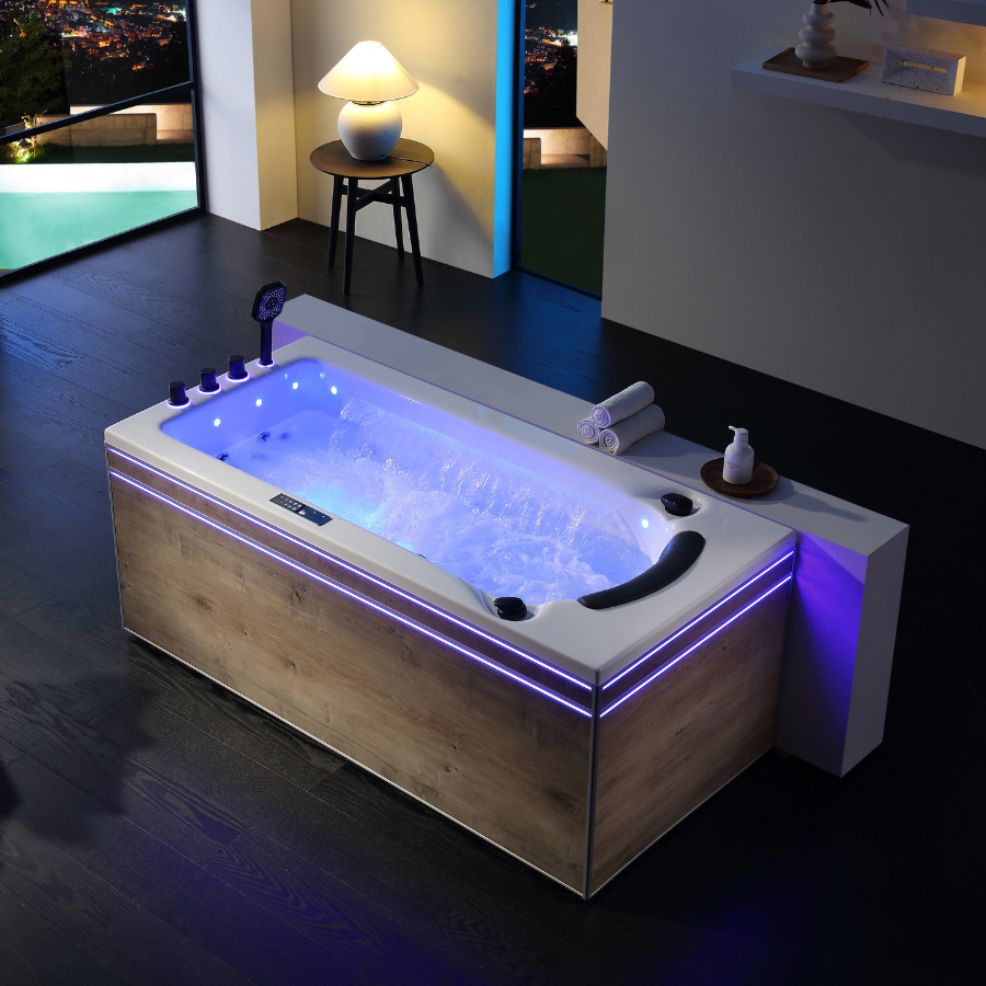 Bồn tắm massage Nofer NG-1777D (Acrylic-1700*800*560 mm) - Image 3