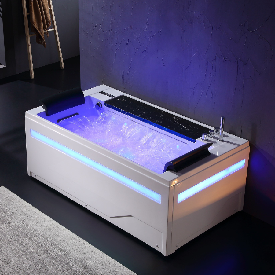 Bồn tắm massage Nofer NG-1820P (Ngọc trai-1750x850x650mm) - Image 4