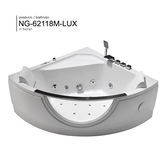 Bồn tắm massage Nofer NG-62118M-LUX (Acrylic-1400*1400*580 mm)