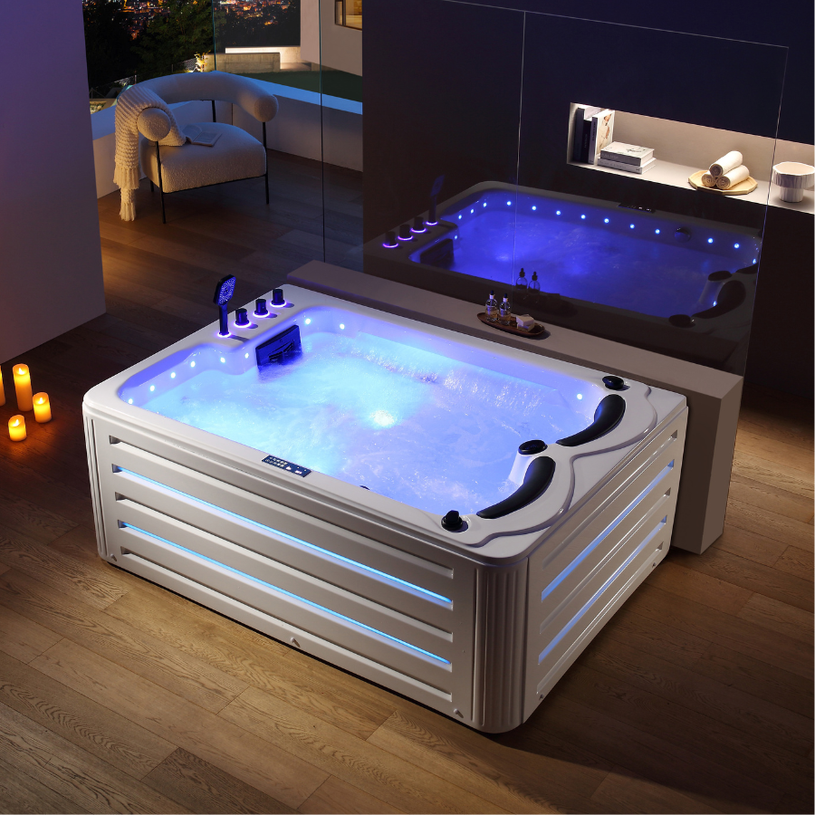 Bồn tắm massage Nofer NG-65103 (sục khí-1400*1400*630 mm) - Image 3