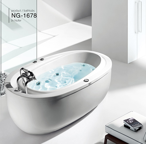 Bồn tắm massage Nofer NG-9501 (1700x850x2150) - Image 3