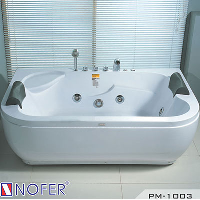 Bồn tắm massage Nofer UWHALE (Acrylic-1455x1455x1320mm) - Image 3