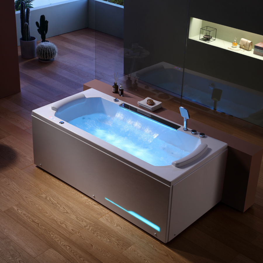 Bồn tắm massage NOFER VR-102 (sục khí-1600x850x720mm) - Image 4