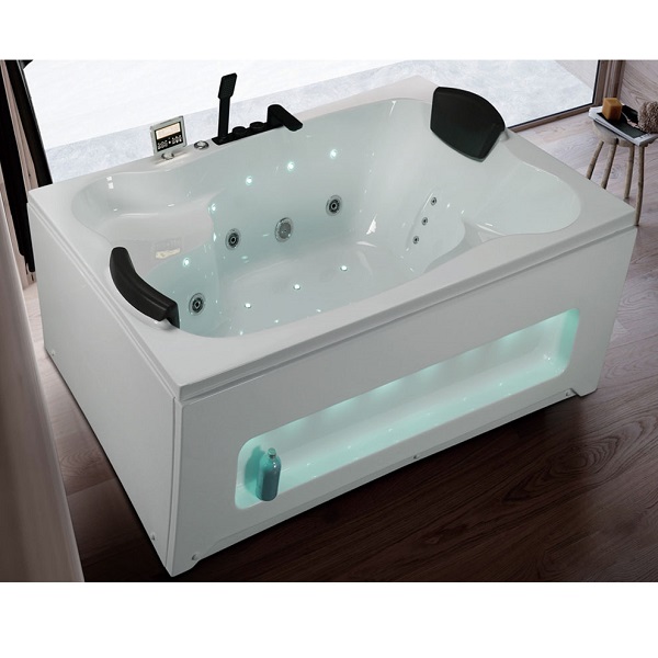 Bồn tắm massage sục khí đèn led, điều khiển cảm ứng GEMY G9267-II (Sục masage, sục khí, đèn led-2200x2200x760mm) - Image 3