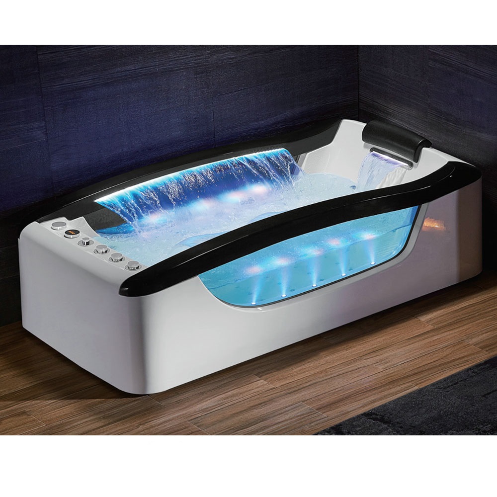 Bồn tắm massage sục khí đèn led, điều khiển cảm ứng GEMY G9267-III (Sục masage, sục khí, đèn led-2200x2200x2300mm) - Image 3