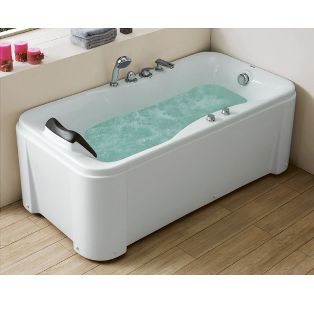 Bồn tắm massage sục khí đèn led, điều khiển cảm ứng GEMY G9267-III (Sục masage, sục khí, đèn led-2200x2200x2300mm) - Image 4