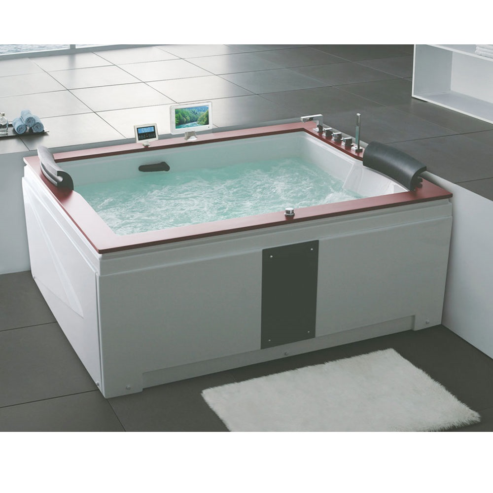 Bồn tắm massage sục khí đèn led đổi màu GEMY G9057-2 (Sục masage, sục khí, đèn led-1865x915x800mm) - Image 4
