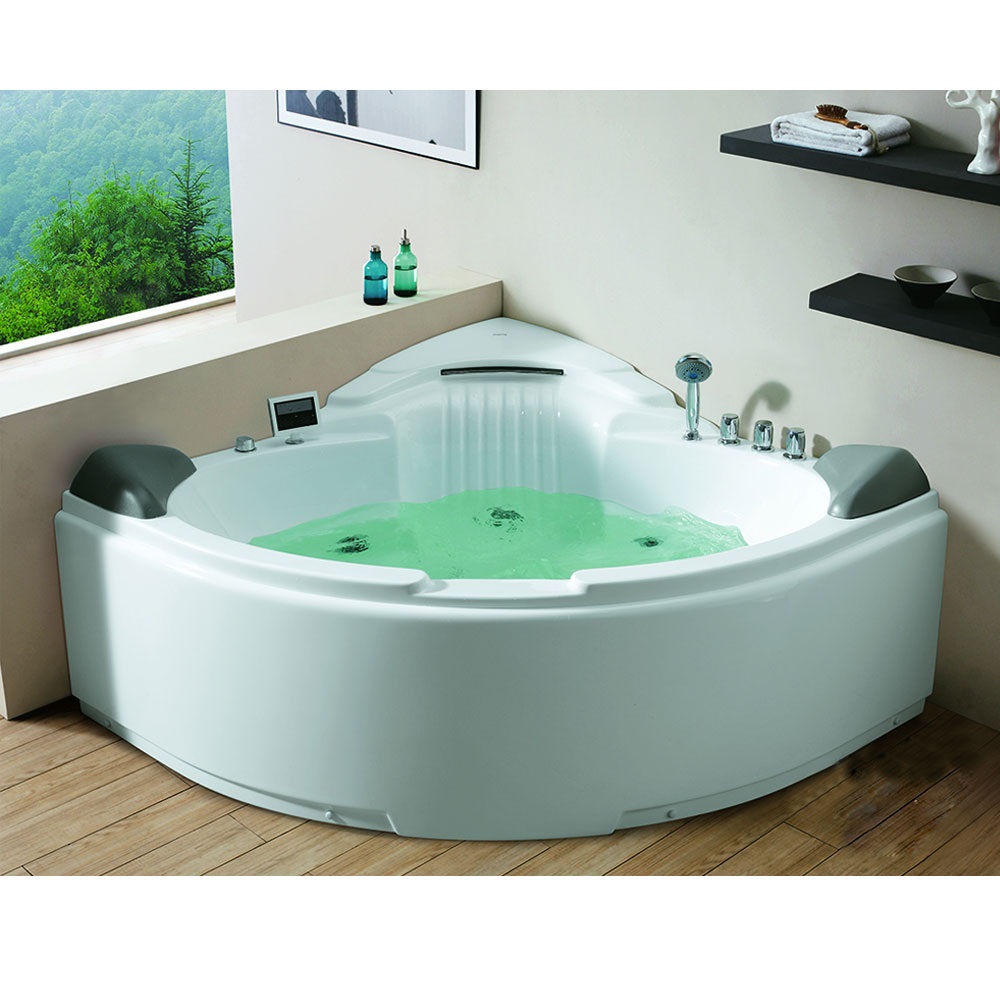 Bồn tắm massage sục khí đèn led đổi màu GEMY G9082 (Sục masage, sục khí, đèn led-1520x1520x780 mm)