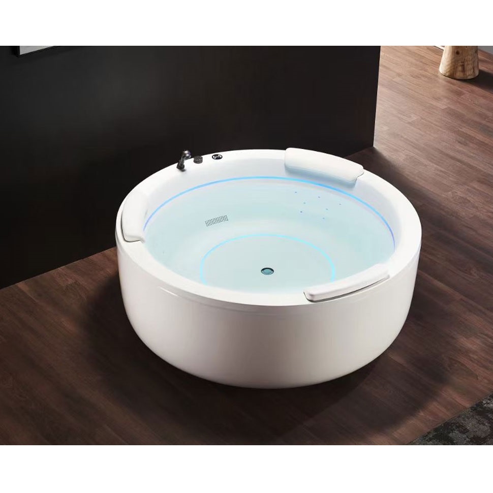 Bồn tắm massage sục khí đèn led đổi màu GEMY G9270-A (Sục massage, sục khí, đèn led-1550x1550x700mm)