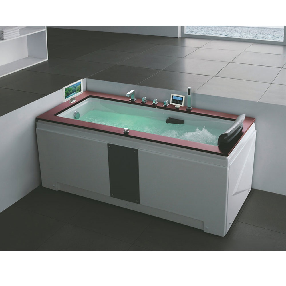 Bồn tắm massage sục khí đèn led đổi màu GEMY G9522 (Sục massage, sục khí, đèn led-1600x1600x780mm) - Image 5
