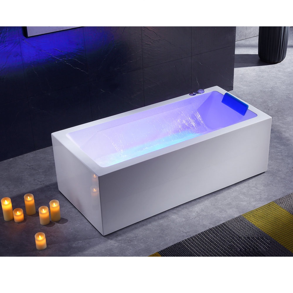 Bồn tắm massage sục khí đèn led đổi màu GEMY G9563 (Sục massage, sục khí, đèn led-1810x910x770mm) - Image 5