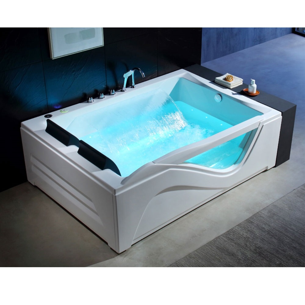 Bồn tắm massage sục khí đèn led đổi màu GEMY G9565 (Sục massage, sục khí, đèn led-1810x1310x755mm)