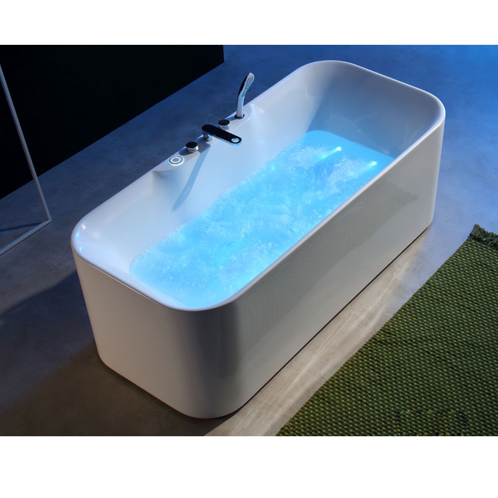 Bồn tắm massage sục khí đèn led đổi màu GEMY G9567 (Sục massage, sục khí, đèn led-1700x790x600mm)