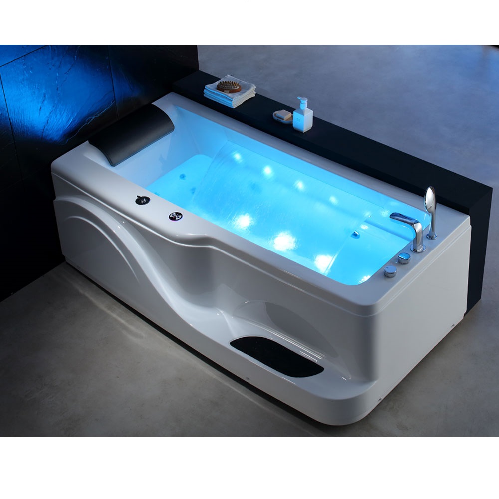 Bồn tắm massage sục khí đèn led đổi màu GEMY G9568 (Sục massage, sục khí, đèn led-1820x900x670mm)