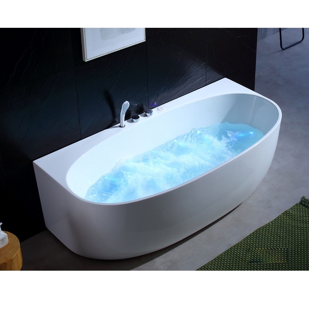 Bồn tắm massage sục khí đèn led đổi màu GEMY G9569 (Sục massage, sục khí, đèn led-1800x880x600mm)