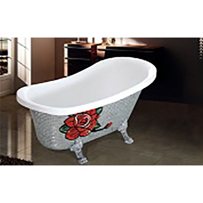 Bồn tắm mầu hồng nghệ thuật HM-40 - Image 6