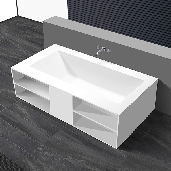 Bồn tắm màu vàng đá nhân tạo marble Miken MKB-8807Y (Đặt hàng 7-25 ngày) - Image 5