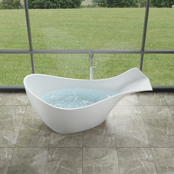 Bồn tắm màu xanh da trời đá nhân tạo marble Miken MKB-8807SB (Đặt hàng 7-25 ngày) - Image 6