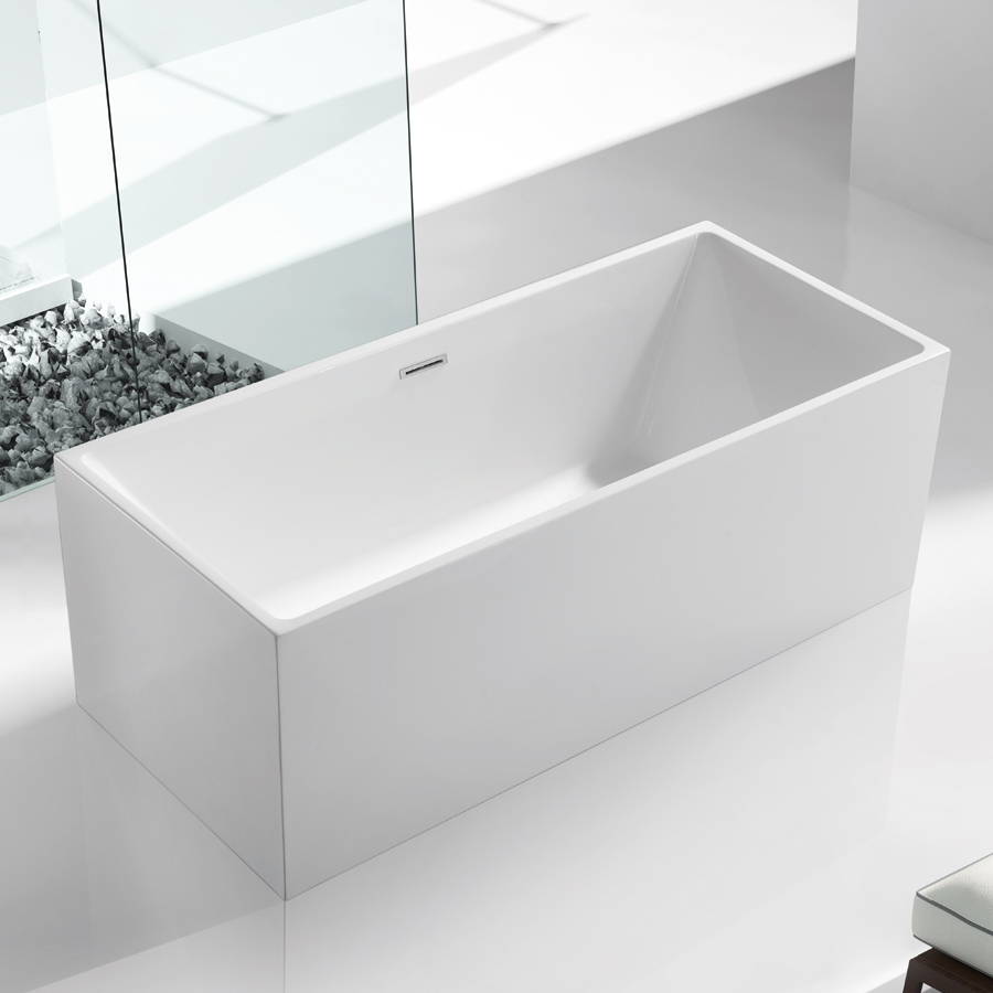 Bồn tắm nằm đặt sàn Nofer NG-1875 PLUS sủi bọt khí AIR + LIGHT (1700x750x575mm)