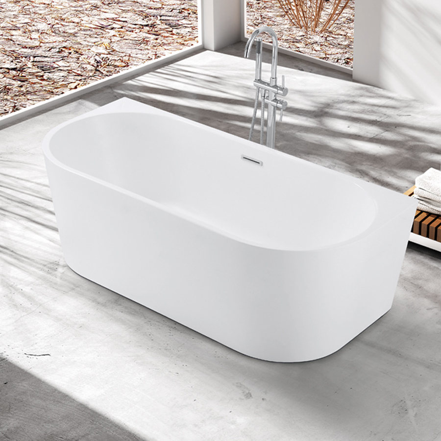 Bồn tắm nằm đặt sàn Nofer NG-3638 (1500x700x580 mm) - Image 6