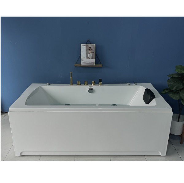 Bồn tắm ngâm đặt sàn hình chữ nhật SAWO SW4716B (Acrylic-1620x770x600mm) - Image 3