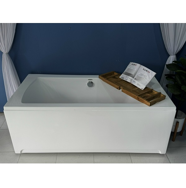 Bồn tắm ngâm đặt sàn hình thỏi vàng SAWO SW5717-TV (Acrylic-1720x760x630mm) - Image 4