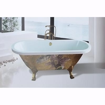 Bồn tắm ngâm đúc độc lập Daelim W-1010 (1700x800x590) - Image 4