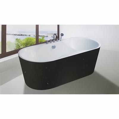 Bồn tắm ngâm đúc độc lập Daelim W-1027 (Có 3 kích thước 1700/1600/1500x750x580) - Image 6
