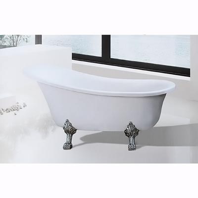 Bồn tắm ngâm đúc độc lập Daelim W-1034 (có 4 kích thước 1600/1500/1400/1300x750x600) - Image 5