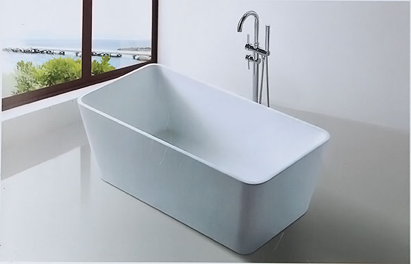 Bồn tắm ngâm đúc độc lập Daelim W-1039 (Có 2 kích thước 1800x850/1700x750x800) - Image 3