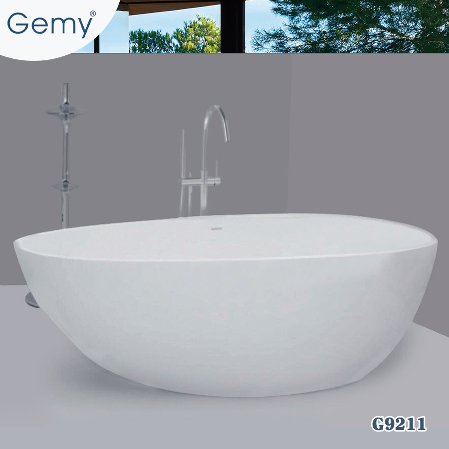 Bồn tắm nghệ thuật đặt sàn GEMY G9213 (1700x850x580mm) - Image 5
