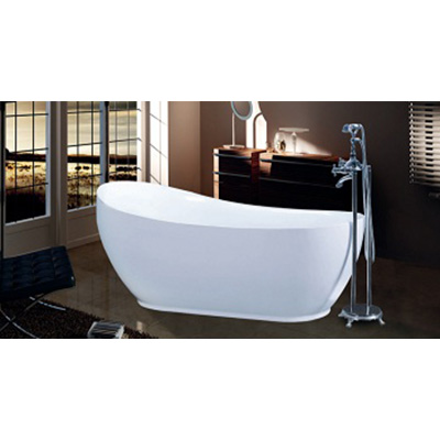 Bồn tắm nghệ thuật màu đen đá nhân tạo Miken MKB-1885 (1800x850x620 mm - Đặt hàng 7-15 ngày) - Image 3
