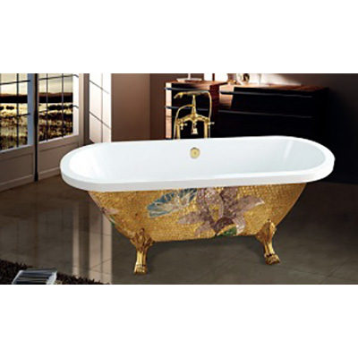 Bồn tắm nghệ thuật màu đen đá nhân tạo Miken MKB-1885 (1800x850x620 mm - Đặt hàng 7-15 ngày) - Image 6