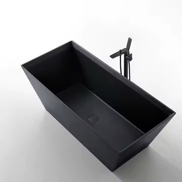 Bồn tắm nghệ thuật màu đen Miken 5050B (1500/1600/1700mm) - Image 6