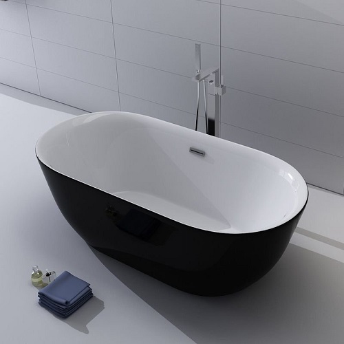 Bồn tắm nghệ thuật màu đen Miken 952B (1700x800x580 mm - Đặt hàng 15-20 ngày)