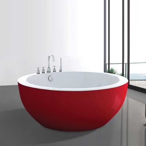 Bồn tắm nghệ thuật màu đen trắng Miken 5042BW (1500,1600,1700mm) - Image 6