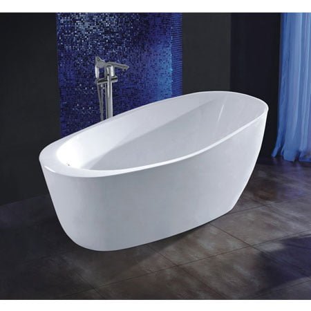 Bồn tắm nghệ thuật màu hồng Miken 5067P (1500/1600/1700mm) - Chân vàng hoặc chân màu bạc - Image 4