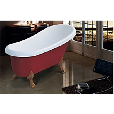 Bồn tắm nghệ thuật tròn các màu nhựa trong suốt xuyên sáng Acrylic Miken MKB-1055 (500x1500x540 mm) - Image 3