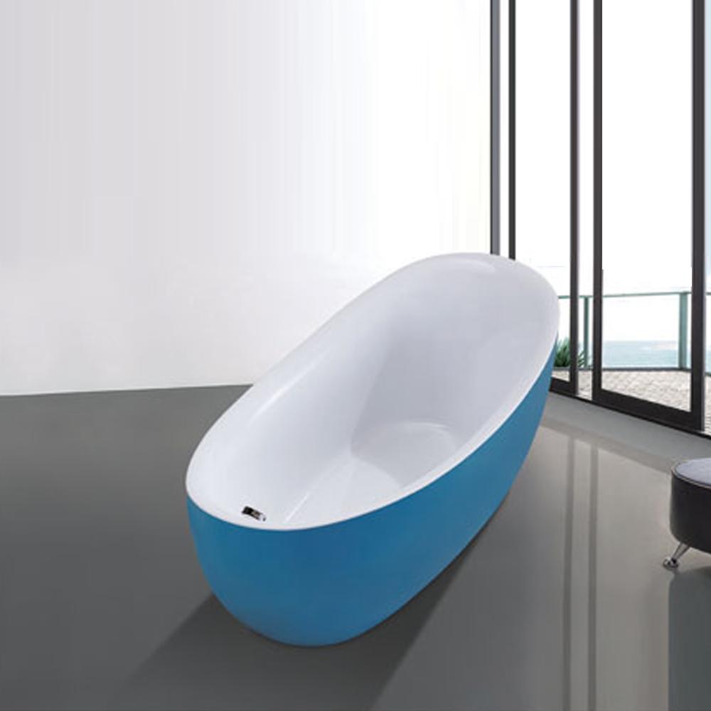 Bồn tắm nghệ thuật xanh nước biển Miken 5042BL (1600x860x750mm - Đặt hàng 15-20 ngày)