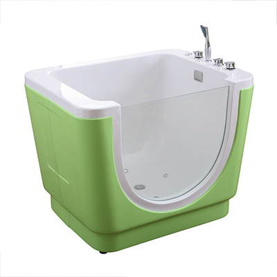 Bồn tắm trẻ em massage màu hồng MIKEN T-5210P (1200x800x800 mm) - Image 3