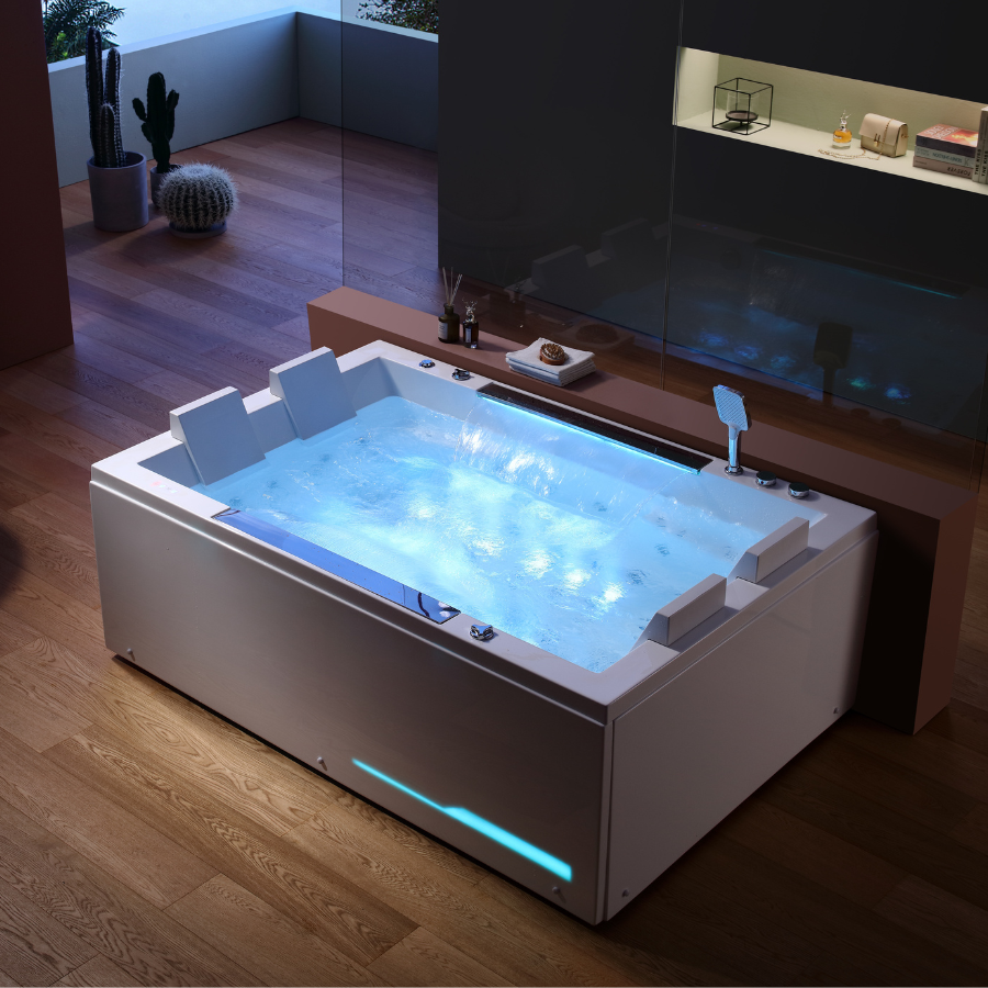 Bồn tắm tròn massage Nofer PM-1005 (Sủi khí-1650x1650x610mm) - Image 5